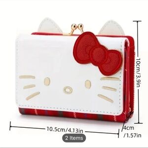 Hello Kitty White and Red Wallet